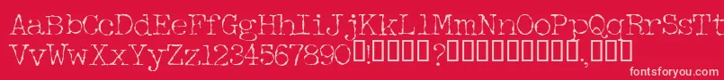 Halbp Font – Pink Fonts on Red Background