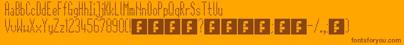 More about CitaroZijDs Font CitaroZijDs Font – Brown Fonts on Orange Background