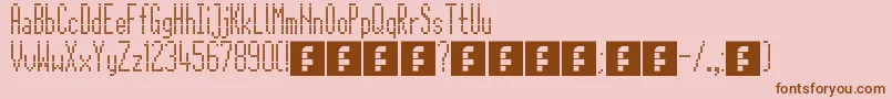 CitaroZijDs Font – Brown Fonts on Pink Background