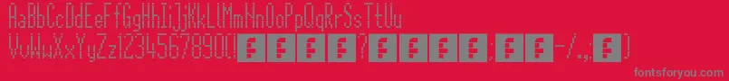 CitaroZijDs Font – Gray Fonts on Red Background