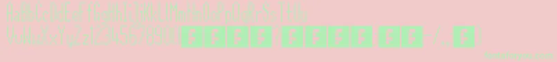 CitaroZijDs Font – Green Fonts on Pink Background