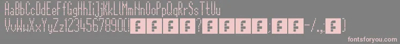 CitaroZijDs Font – Pink Fonts on Gray Background