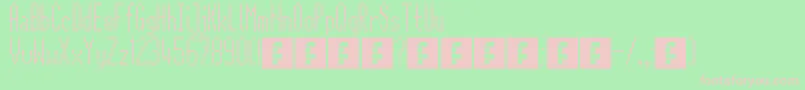 CitaroZijDs Font – Pink Fonts on Green Background