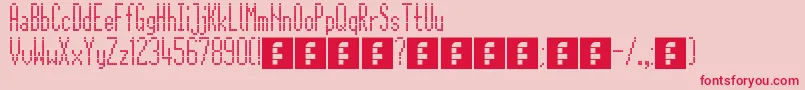 CitaroZijDs Font – Red Fonts on Pink Background