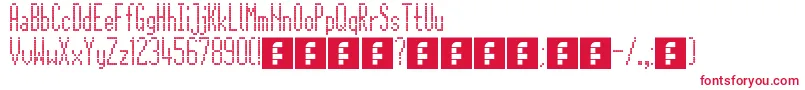 CitaroZijDs Font – Red Fonts on White Background