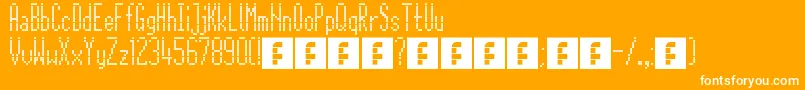 CitaroZijDs Font – White Fonts on Orange Background