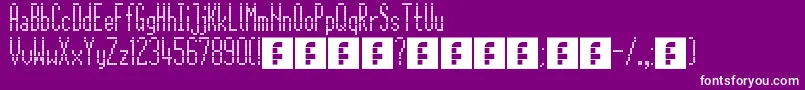 CitaroZijDs Font – White Fonts on Purple Background