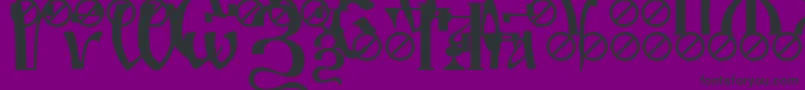 IrmologionSimplextitled Font – Black Fonts on Purple Background