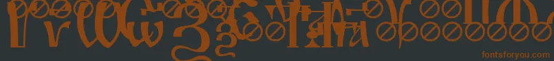IrmologionSimplextitled Font – Brown Fonts on Black Background