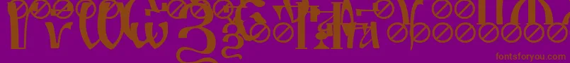 IrmologionSimplextitled Font – Brown Fonts on Purple Background