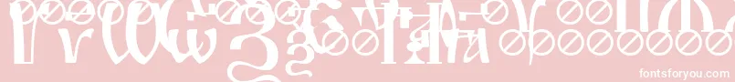 IrmologionSimplextitled Font – White Fonts on Pink Background