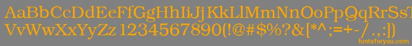More about Kacstone Font Kacstone Font – Orange Fonts on Gray Background
