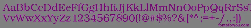 Kacstone Font – Purple Fonts on Gray Background