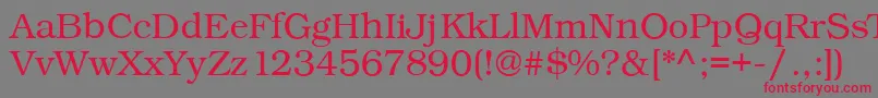 Kacstone Font – Red Fonts on Gray Background