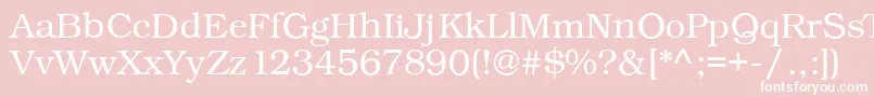 Kacstone Font – White Fonts on Pink Background