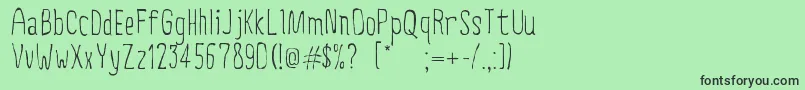 CreepyCircus Font – Black Fonts on Green Background
