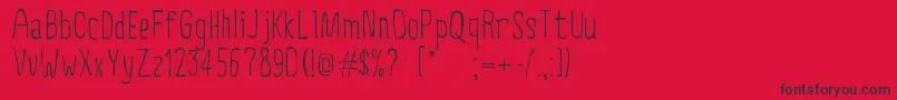 CreepyCircus Font – Black Fonts on Red Background