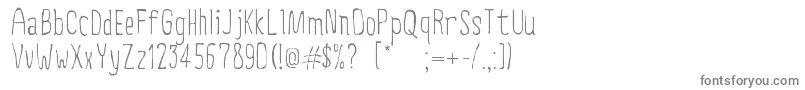 CreepyCircus Font – Gray Fonts on White Background