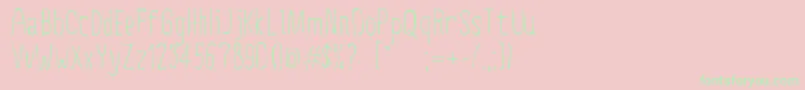 CreepyCircus Font – Green Fonts on Pink Background