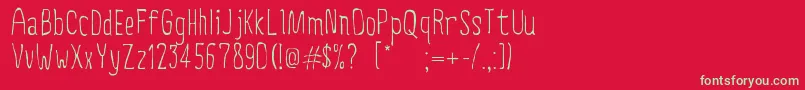 CreepyCircus Font – Green Fonts on Red Background