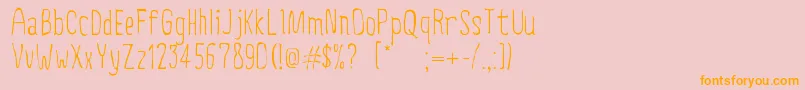 CreepyCircus Font – Orange Fonts on Pink Background