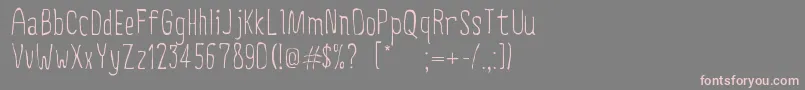 CreepyCircus Font – Pink Fonts on Gray Background