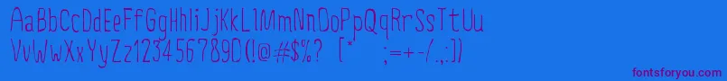 CreepyCircus Font – Purple Fonts on Blue Background