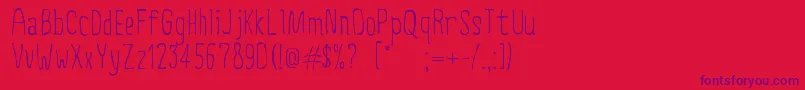 CreepyCircus Font – Purple Fonts on Red Background