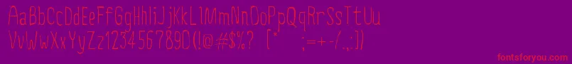 CreepyCircus Font – Red Fonts on Purple Background