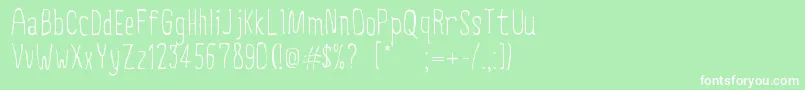 CreepyCircus Font – White Fonts on Green Background