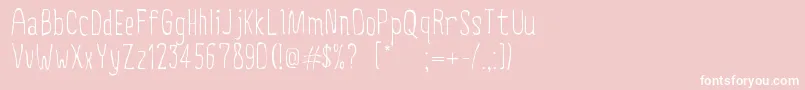 CreepyCircus Font – White Fonts on Pink Background