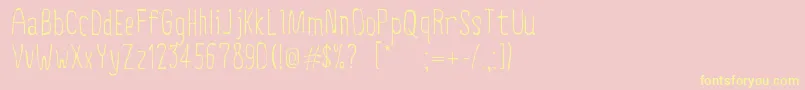 CreepyCircus Font – Yellow Fonts on Pink Background