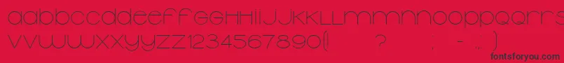 Typolino Font – Black Fonts on Red Background