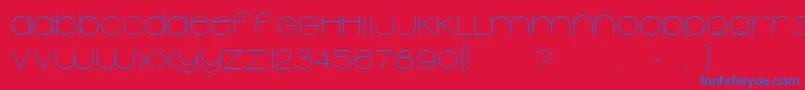 Typolino Font – Blue Fonts on Red Background