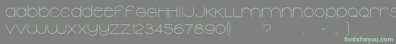 Typolino Font – Green Fonts on Gray Background