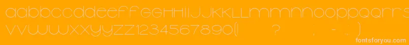 Typolino Font – Pink Fonts on Orange Background