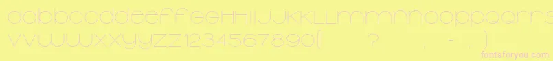 Typolino Font – Pink Fonts on Yellow Background