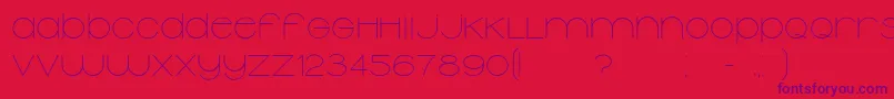 Typolino Font – Purple Fonts on Red Background