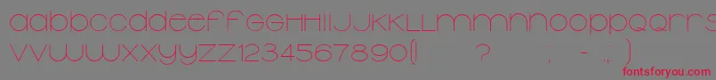 Typolino Font – Red Fonts on Gray Background