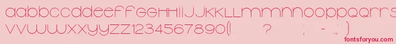 Typolino Font – Red Fonts on Pink Background