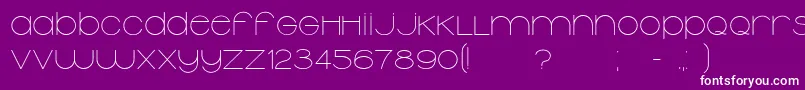 Typolino Font – White Fonts on Purple Background