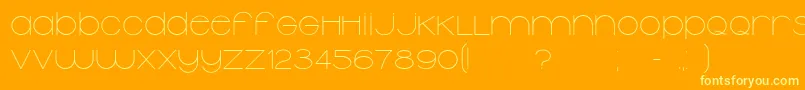 En savoir plus sur la police Typolino Police Typolino – polices jaunes sur fond orange
