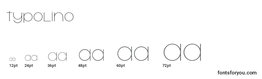 Typolino Font Sizes