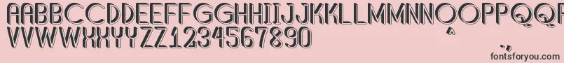 ShaddedSouthPersonalUse Font – Black Fonts on Pink Background