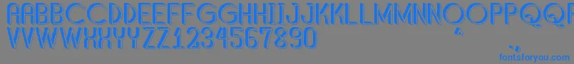 ShaddedSouthPersonalUse Font – Blue Fonts on Gray Background