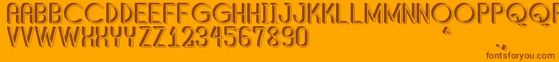 ShaddedSouthPersonalUse Font – Brown Fonts on Orange Background