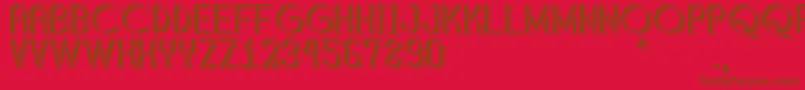 ShaddedSouthPersonalUse Font – Brown Fonts on Red Background