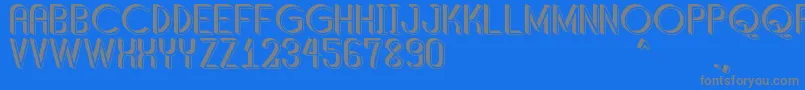 ShaddedSouthPersonalUse Font – Gray Fonts on Blue Background
