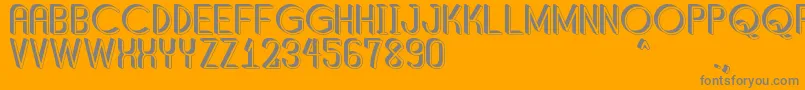 ShaddedSouthPersonalUse Font – Gray Fonts on Orange Background