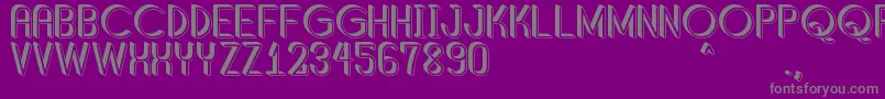 ShaddedSouthPersonalUse Font – Gray Fonts on Purple Background